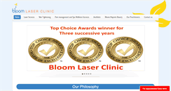 Desktop Screenshot of bloomlaserclinic.com